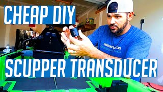 Kayak Scupper Hole Transducer Mount  CHEAP DIY [upl. by Tyler]