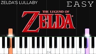 Zelda’s Lullaby  The Legend Of Zelda Ocarina Of Time  EASY Piano Tutorial  Arr Torby Brand [upl. by Ranson]