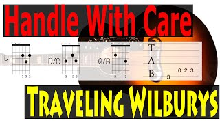 Handle With Care Traveling Wilburys Guitar Chords [upl. by Anolla]