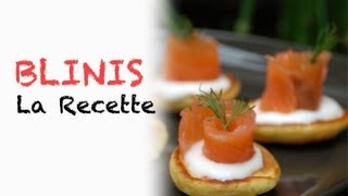 Recette  blinis maison [upl. by Norb482]