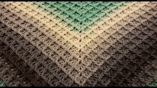 The Waffle Shawl Crochet Tutorial [upl. by Eade]