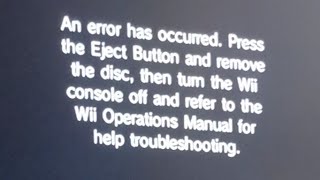 Wii Disc Reading Error [upl. by Anwahsar]