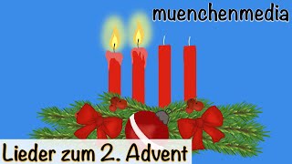 2 Advent zweite Kerze brennt  Weihnachtslieder deutsch  Kinderlieder deutsch  muenchenmedia [upl. by Macgregor839]