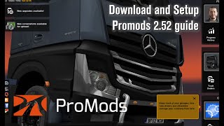 How to download and setup Promods 252 for ETS2 140 [upl. by Laehcimaj163]