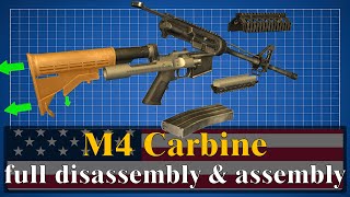 M4 Carbine full disassembly amp assembly [upl. by Daphene]