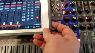 Zoom Livetrak L20 iPad control [upl. by Adle]