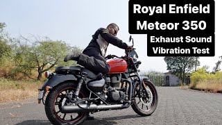 2020 Royal Enfield Meteor 350 Fireball  Exhaust Sound amp Vibration Test [upl. by Ritz]