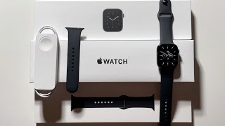 Apple Watch SE Unboxing Space Grey Aluminum 44mm [upl. by Odiug]