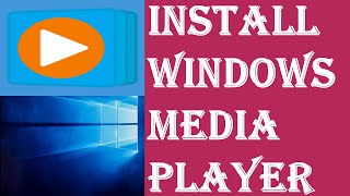 How to Install Windows Media Player on Windows 10  Media Player not Available on Windows Solved [upl. by Notgnilliw]