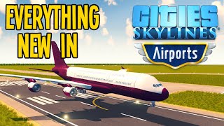 See Everything New in Airports DLC for Cities Skylines [upl. by Nedrud]