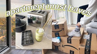 25 Amazon ESSENTIALS I bought for my new apartment [upl. by Eissel]