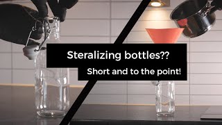 How to sterilize glass bottlesIn 1 minute [upl. by Ardnued135]