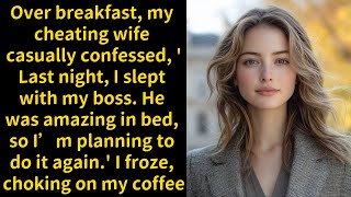 Over Breakfast My Cheating Wife Casually Confessed to Sleeping With Her Boss—And I Snapped [upl. by Mcgray]