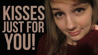 ASMR Kisses Just for You  face touching amp positive affirmations amp omnom [upl. by Lockhart]