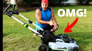 EGO Cordless Self Propelled Lawn Mower Review Putting The EGO BATTERY Powered Mower To The Test [upl. by Yeniar]