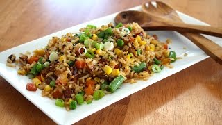 Easy Vegetable Fried Rice Recipe [upl. by Ailemac]