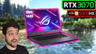 RTX 3070 Laptop GPU  Gaming Benchmarks [upl. by Htiekram575]