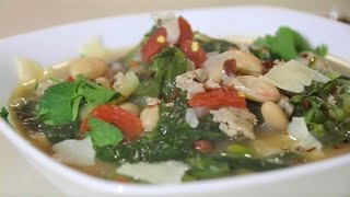 Minestra alla Napoletana  Escarole Sausage amp White Bean Soup [upl. by Rawdan479]