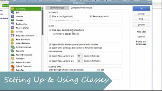 How to setup and use Classes in QuickBooks [upl. by Grega]