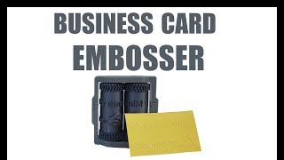 Business Card Embosser [upl. by Iilek385]