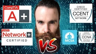 CompTIA or Cisco  Should I get the CompTIA ANetwork OR the Cisco CCNACCENT  Microsoft MCSA [upl. by Edik97]