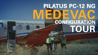 Tour of the Pilatus PC12 Medevac Air Ambulance Configuration [upl. by Lezned]