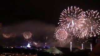 New Years Eve 2016 Fireworks Show at Walt Disney World from Disneys Bay Lake Tower [upl. by Dleifrag]