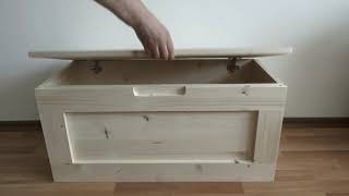 DIY Storage Bench Easy Woodworking [upl. by Eldredge113]