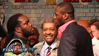 Bermane Stiverne vs Deontay Wilder Full video Final Press conference heated face off [upl. by Keemahs]