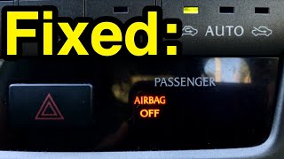 How to fix “Passenger Airbag OFF” warning light in your car [upl. by Riess412]