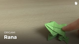 Hacer una rana de papel  Origami [upl. by Jolynn]