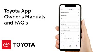 Toyota App  Owners Manuals and FAQs  Toyota [upl. by Jae]