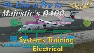 Majestic Q400 Systems Training Electrical Fly Like A Pro [upl. by Aihtnys]