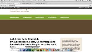 Die Startseite anpassen  WordPress 3 [upl. by Bedell]