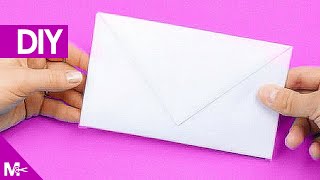 ► Como hacer un SOBRE CARTA de Papel en 5 MINUTOS 💌 [upl. by Barbaresi]