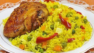 ARROZ A LA JARDINERA  RECETA PERUANA  Sazón y Corazón [upl. by Rockie]