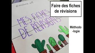 Faire des fiches de révisions  Méthodologie  Madame SVT [upl. by Thorn]