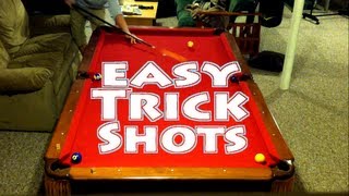 Easy Pool Trick Shots  Beginner Level [upl. by Yule]