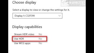 How to Enable HDR in Windows 10 [upl. by Nynnahs614]