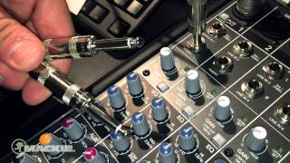 Mackie Mixer basics  Channel insert [upl. by Grussing383]