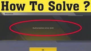 How to Fix Authorization error in Call of Duty Mobile  Fix Call Of Duty Authorization Error [upl. by Ialohcin378]