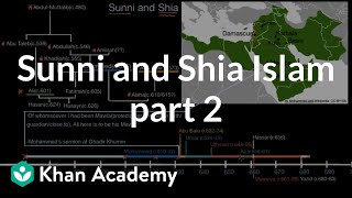 Sunni and Shia Islam part 2  World History  Khan Academy [upl. by Yniatirb803]