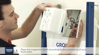 Install a GROHE wallhung toilet system [upl. by Topping]