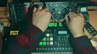 Modular Techno Jam  Digitakt Analog RYTM amp Quadrantid Swarm [upl. by Ysnil]