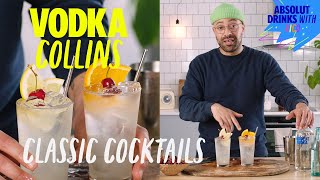 The Vodka Collins  Summer Cocktails  Absolut Drinks [upl. by Gayl]