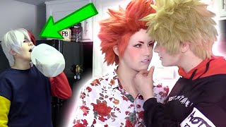 Baking the MANLIEST Cake KiriBaku  Todo My Hero Academia Cosplay [upl. by Hodgkinson]