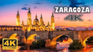 Zaragoza Spain 🇪🇸  4K Drone Footage [upl. by Eindys]