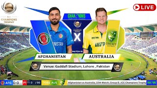 Afghanistan vs Australia Lahore Live Cricket Match Today  AFG vs AUS Live Match Today AFG vs AUS [upl. by Ahsinaj]