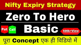 Nifty Expiry Day Strategy Basic Concept  Zero To Hero Strategy Basic  Options Trading Basic [upl. by Yelime]