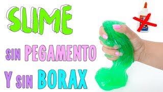 PROBANDO SLIME SIN PEGAMENTO Y SIN BORAX [upl. by Roban]